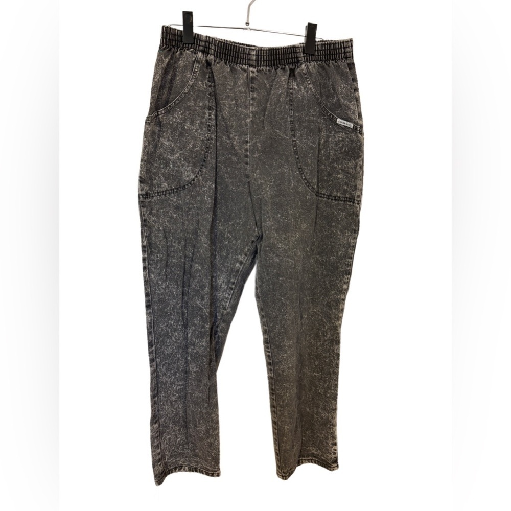 Women’s Vintage Cascade Blue Acid Wash Black Jeans Size‎ 16